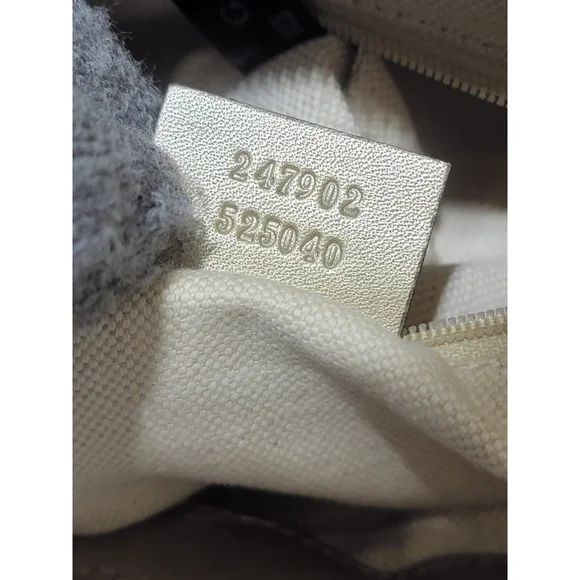 GUCCI Monogram Medium Sukey Satchel Bag Golden Beige